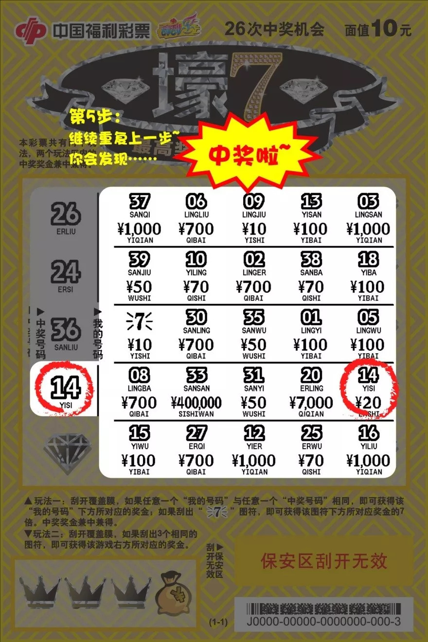 七星彩开奖揭秘，本期中奖号码的神秘面纱