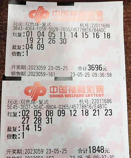 晒票分享，双色球21125期精彩瞬间