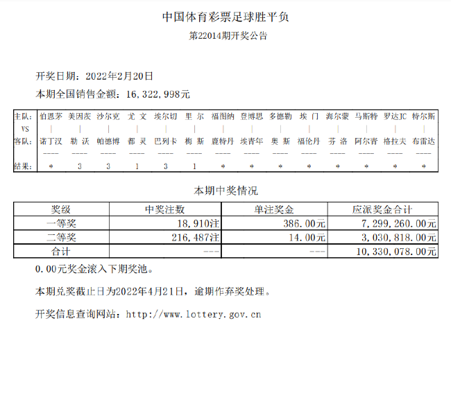 足彩14场开奖结果延迟现象探析